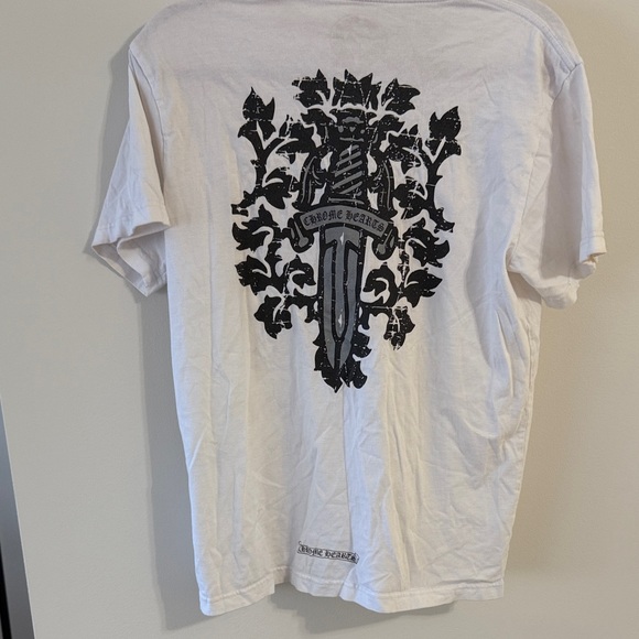Chrome Hearts White Tee with Black Graphic - Picture 3 of 3